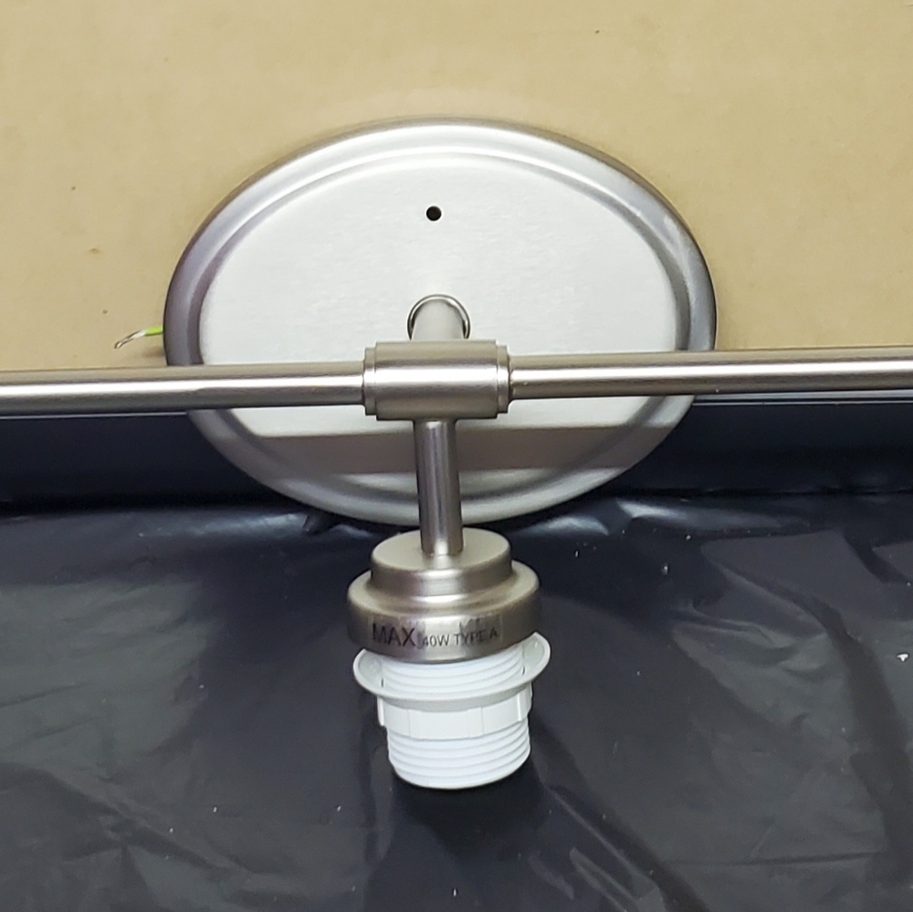 Bathroom 3-Spot Wall Lamp | Finish: Nickel Plated | Brand: Vallmora | RRR Home - Picture 2 of 4